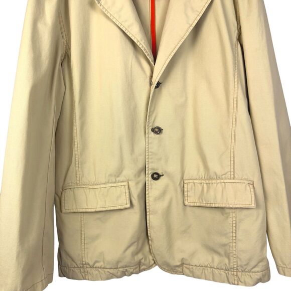 Plugg Jacket Womens XL Khaki Front Pocket Military Style‎ Utility Lightweight - Picture 4 of 11